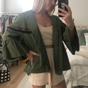 Zara green jacket